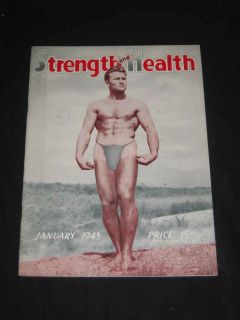 Strength and Health Magazine January 1943 Marvin Urvant