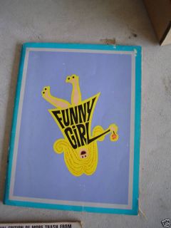 Vintage 1968 Funny Girl Play Program Barbara Streisand