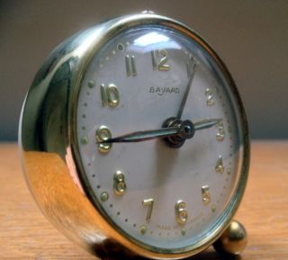   Original Art Deco Style 1950s French Bayard Small Alarm Clock