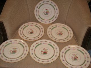 Antique Royal Doulton Set of Luncheon Plates 6 The Belgrade