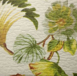 BAY LINENS MONTEGO BAY TROPICAL KING QUILT NEW BOTANICAL PALM GREEN 