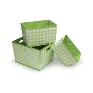 Baby Kid Nursery Folding Baskets Storage Set of 3 New