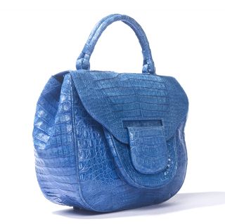 Nancy Gonzalez Blue Crocodile Bag