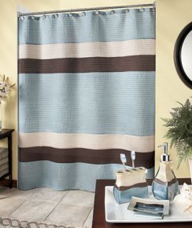   and Brown Striped Shower Curtain Modern Bath Bathroom Decor