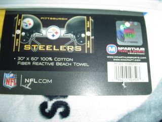 Pittsburgh Steelers NFL FOOTBALL BEACH BATH POOL TOWEL team helmets 