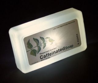 Caffeine Peppermint Shock Energy Shower Soap Bar New
