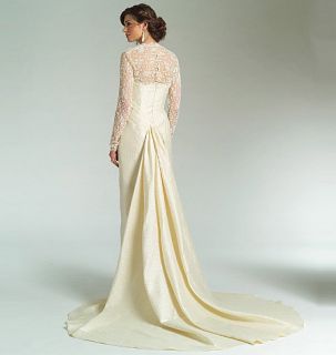 Designer Wedding Dress Bellville Sassoon Vogue Pattern 2906 12 T 22 