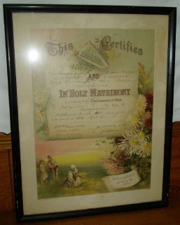 1934 Marriage Certificate Bellwood PA Thomas Yingling