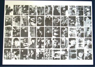 Beatles Complete Mint 55 Card Uncut Sheet