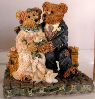   Resin Teddy Bear Grenville and Beatrice Best Friends 2016 Ret