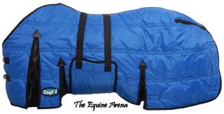 600 Denier Winter Stable Blanket with BellyWrap Royal Blue 69to 84 