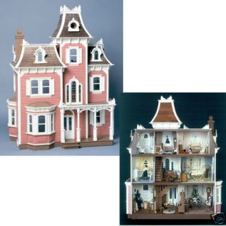 The Beacon Hill Wood Dollhouse Kit Victorian Heirloom