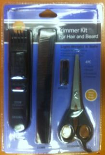 TRIMMER KIT FOR HAIR, BEARD & MUSTACHE BATTERY OPERATED NEW WITH 