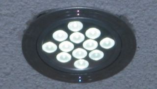 12W Warm White LED Recessed Ceiling Down Light 12X1W