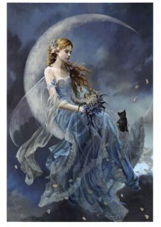 New Wind Moon Nene Thomas Print Fairy Wings Faerie Black Cat