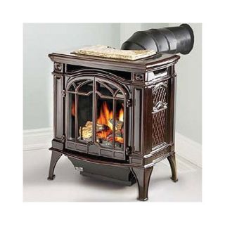 Bayfield Direct Vent Cast Iron Stove Natural Gas Porcelain Majolica 