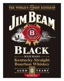 Jim Beam Black Label Vintage Metal Sign $9 SHIP