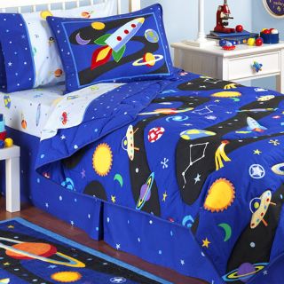 Rocket SHIP UFO Star Space Walker Queen Bed in A Bag