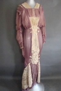 Beautiful Edwardian Dress Gown Titanic Downton Abbey
