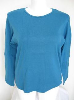 CLEARANCE Bedford Fair Long Sleeved T Shirt in Teal 1x