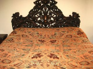 Cashmere Bedspreads Reversible Jamavar Warm Pashmina Bedspread Sofa 
