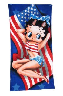 this awesome betty boop american girl 100 % cotton beach towel