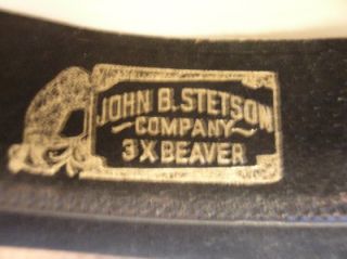 Used Black Beaver Stetson Cowboy Hat size 7 1/2 Park City Utah