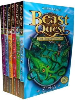 Beast Quest Series 2 The Golden Armour 6 Books Set New