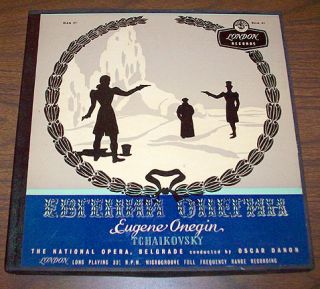   Eugene Onegin National Opera Belgrade London Records 1956