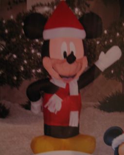 NEW GEMMY AIRBLOWN INFLATABLE CHRISTMAS disney mickey mouse LED LIGHT 