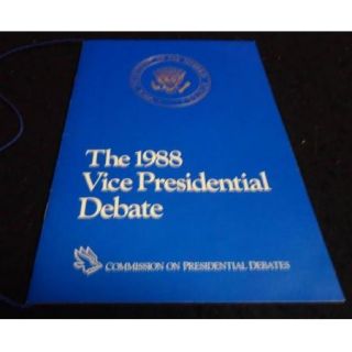 1988 Vice Presidential Debate Program Ticket Scarce