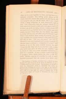 1910 2vol The Life of Benvenuto Cellini Robert H Hobert Cust