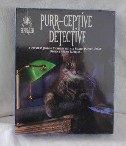 Bepuzzled Purr Ceptive Detective 1000 Piece Mystery Jigsaw Puzzle New 
