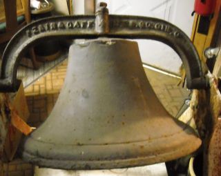 Vintage Perin Gaff 20 Cast Iron School Ranch Farm Bell