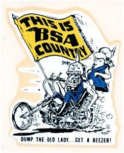 Ed Big Daddy Roth BSA Country Beezer Original Rat Fink Decal Sticker 