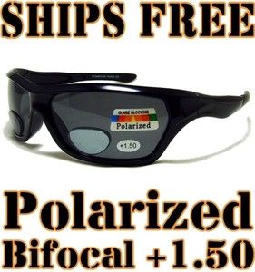50 Polarized BIFOCAL SunGlasses Mens Womens Black Fishing Glasses 