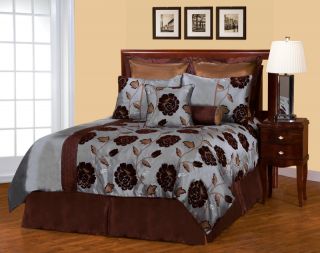 Piece Queen Zinnia Jacquard Bedding Comforter Set