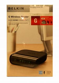 New BELKIN F5D7234 4   TG Wireless G 4 port Cable /DSL Router