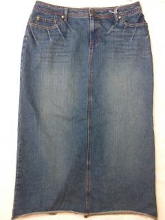 3708 ♥ Cato ♥ Womens Jean Long A Line Skirt Denim ♥ Size 14 16 