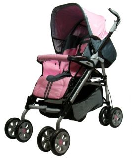 New Bebelove Pink Single Infant Baby Umbrella Stroller