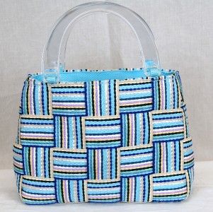 bertini multi colored blue weave purse search