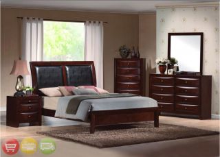   Upholstered Sleigh Bed Contemporary Bedroom Furniture Set B4200