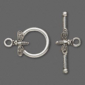 Toggle Clasp Ant Silver Bumble Bee Jewelry Closure