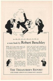 1930 Benchley The Treasurers Report Gluyas Williams Ad
