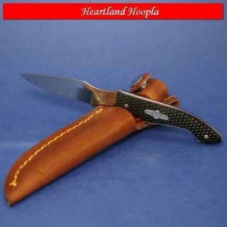 Rough Rider Caping Knife with Brown Gunstock Handles