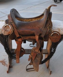 Vintage Saddle Joe Beeler Estate McClellan Cavalry Mule Saddle