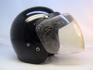 VINTAGE Bell RT R T Motorcycle Helmet 1970s with Visor Sheild
