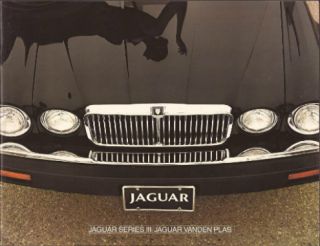 1982 82 Jaguar Series III Vanden Plas Sales Brochure