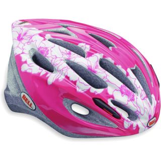 Bell Bicycle Helmet Trigger Pink White Flowers Size Universal Youth 