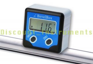 Digital Bevel Box Gauge Angle Protractor Inclinometer w/ Magnet 0.1 